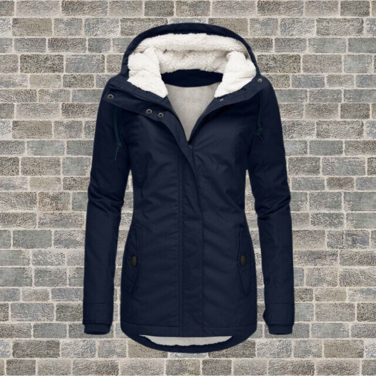 Jenna - Warmer Baumwoll-Sherpa-Hoodie für Damen