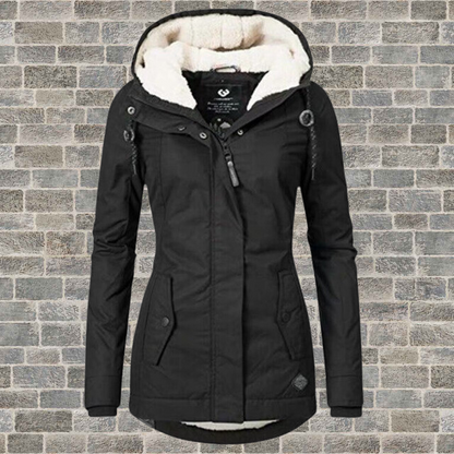 Jenna - Warmer Baumwoll-Sherpa-Hoodie für Damen