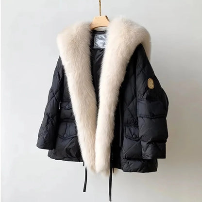 Pelzkragenjacke Fara